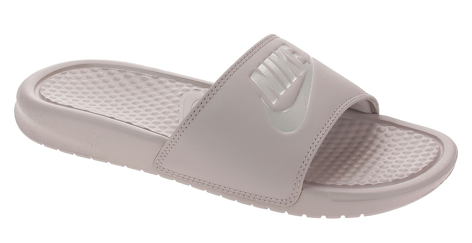 nike benassi silver