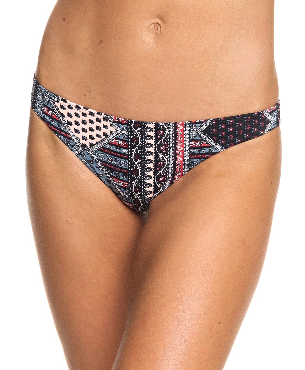 strój kąpielowy Roxy Romantic Senses Moderate Bottom - KVJ1/Anthracite Tropical Bazar
