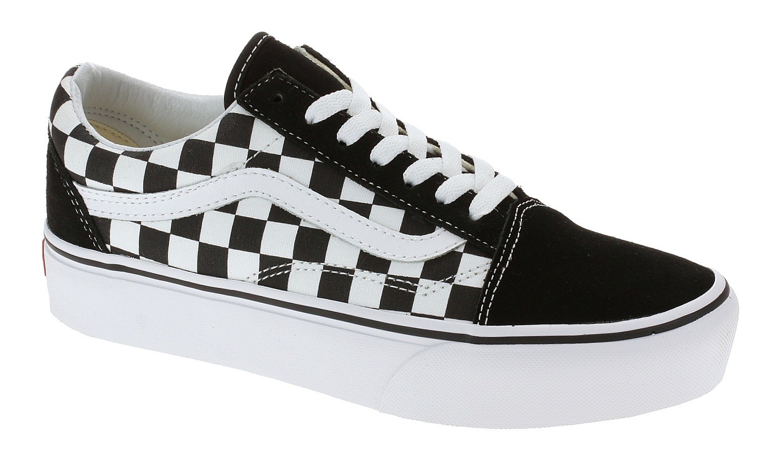 cipő Vans Old Skool Platform - Checkerboard/Black/True White