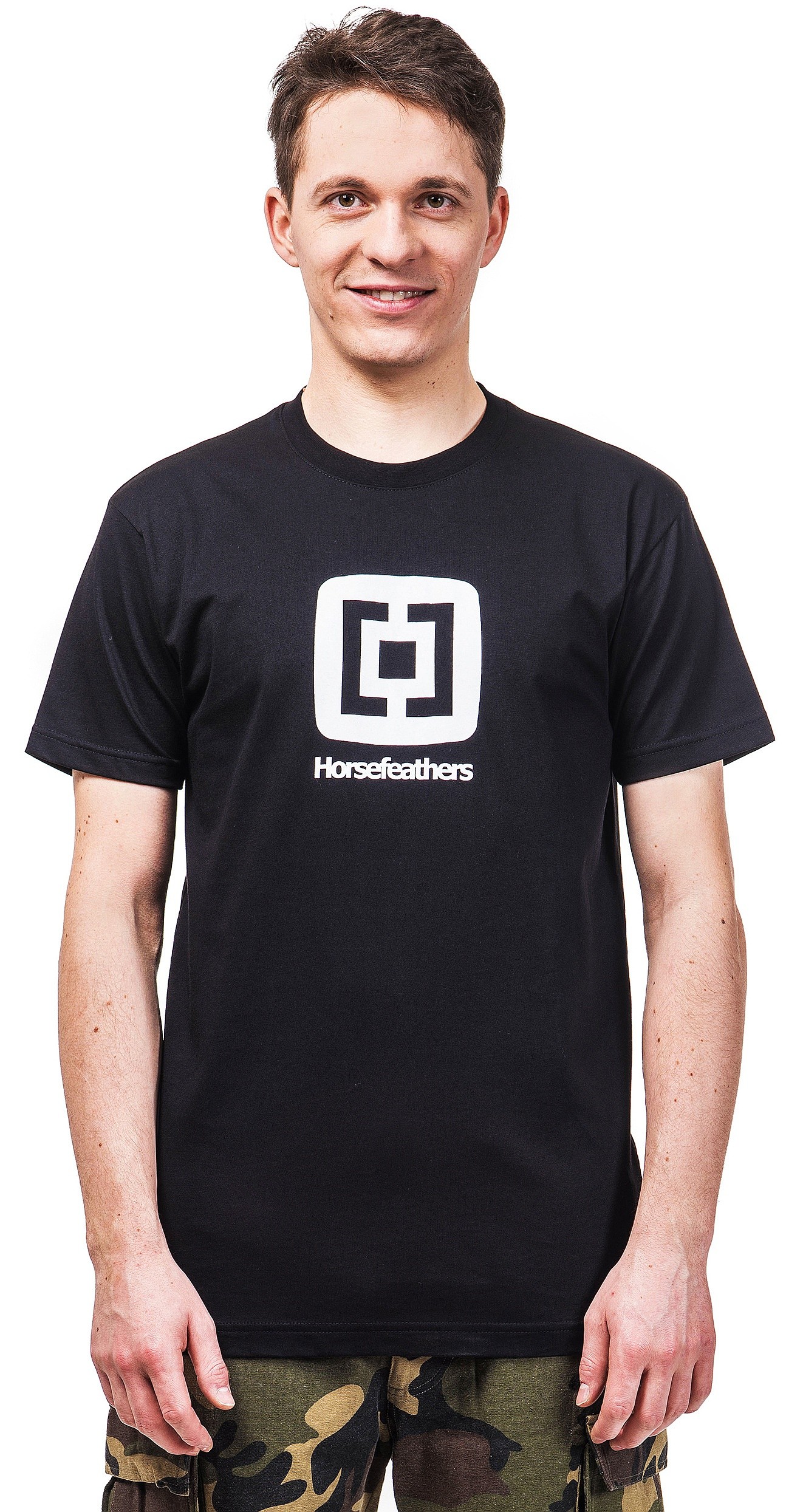 T-Shirt Horsefeathers Fair - Black - men´s
