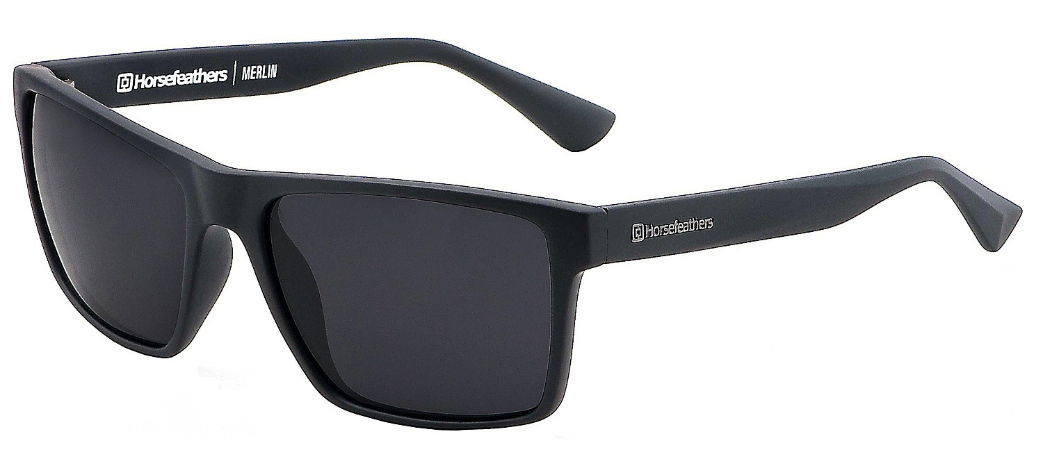 des lunettes Horsefeathers Merlin - Matt Black/Gray/Polarized