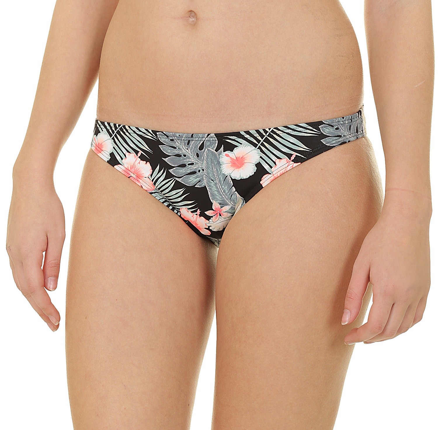 strój kąpielowy Roxy PT Beach Classics Moderate Bottom - KVJ8/Anthracite Tropicalababa Swim
