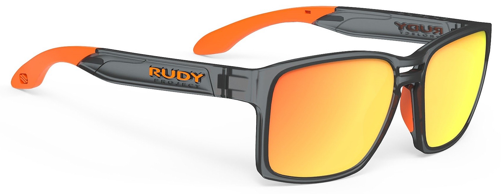 des lunettes Rudy Project Spinair 57 - Frozen Ash/Multilaser Orange