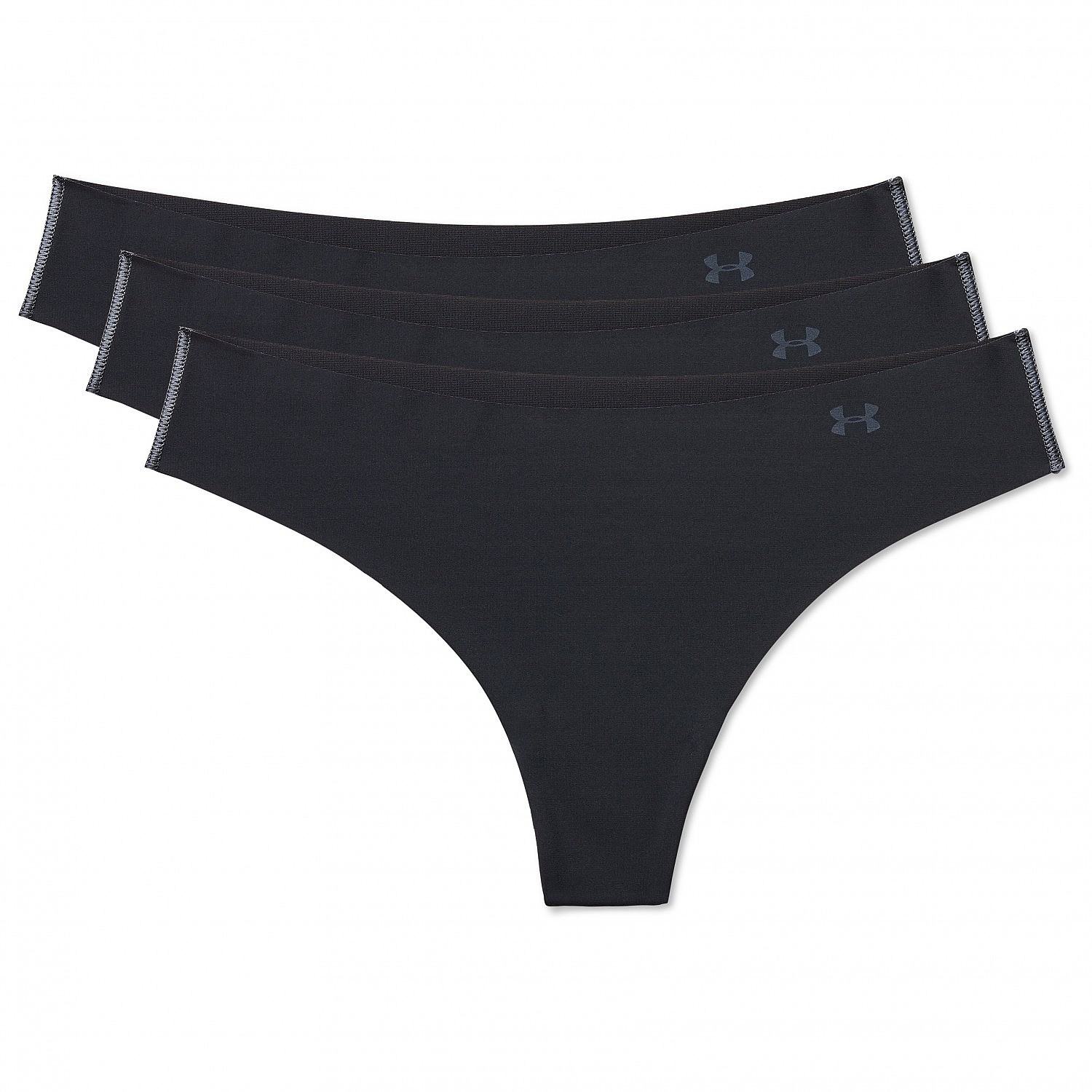 трусы Under Armour Pure Stretch Thong 3 Pack - 001/Black - women´s