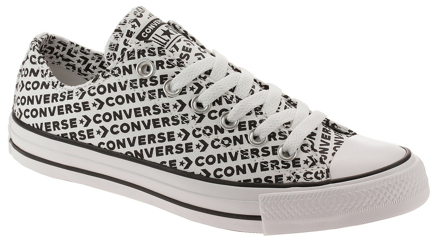 chaussures Converse Chuck Taylor All Star Wordmark OX - 164020/White/Black/White/Black/White
