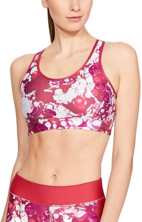 soutien-gorge Under Armour Mid Mesh Wordmark - 671/Pink - women´s