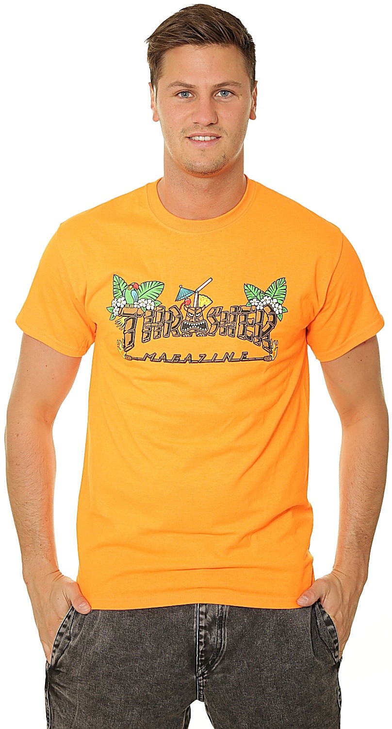 T-shirt Thrasher Tiki - Safety Orange