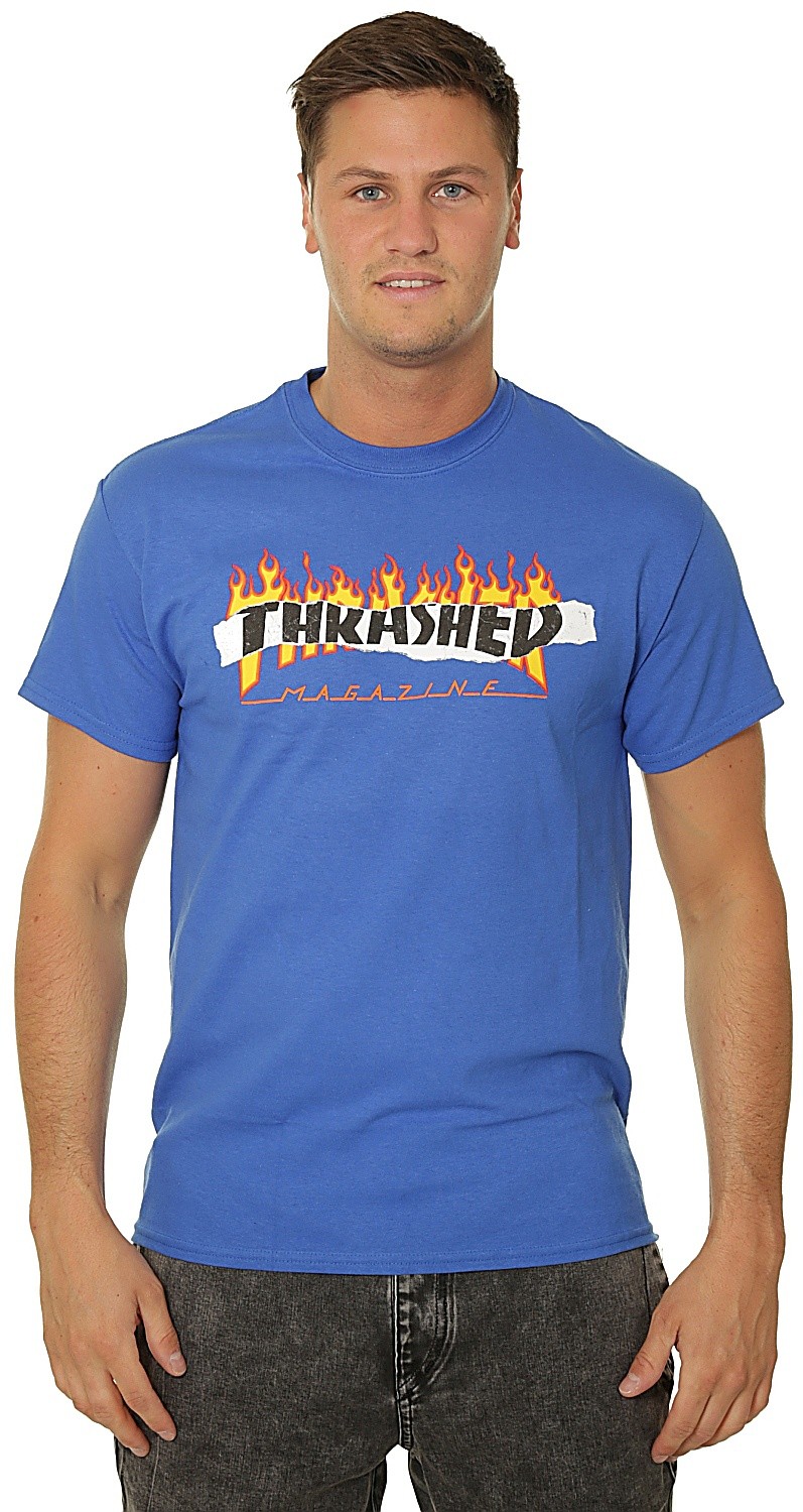 shirts Thrasher Ripped - Royal Blue - men´s