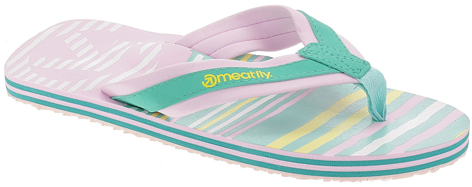 șlapi Meatfly Miray - B/Pink/Turquoise - women´s