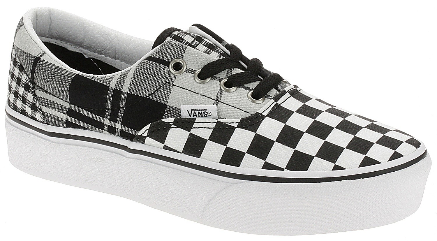 green checkered slip ons