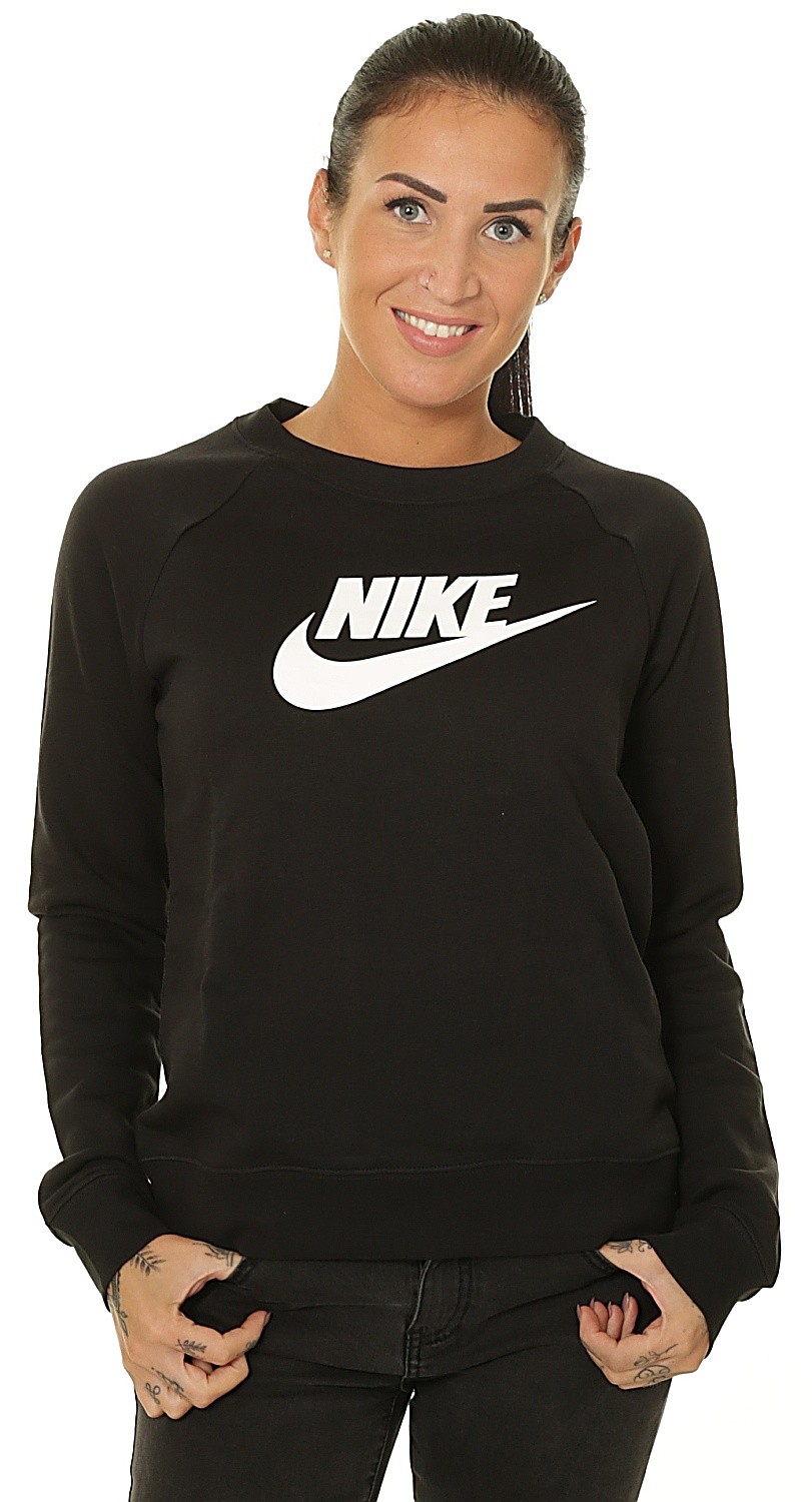 Nike essential crew sweatshirt black clearance
