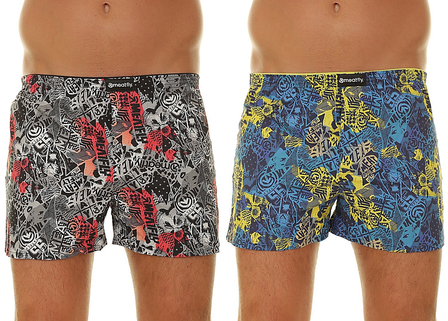 trenírky Meatfly Agostino 2 Pack - B/Mosh