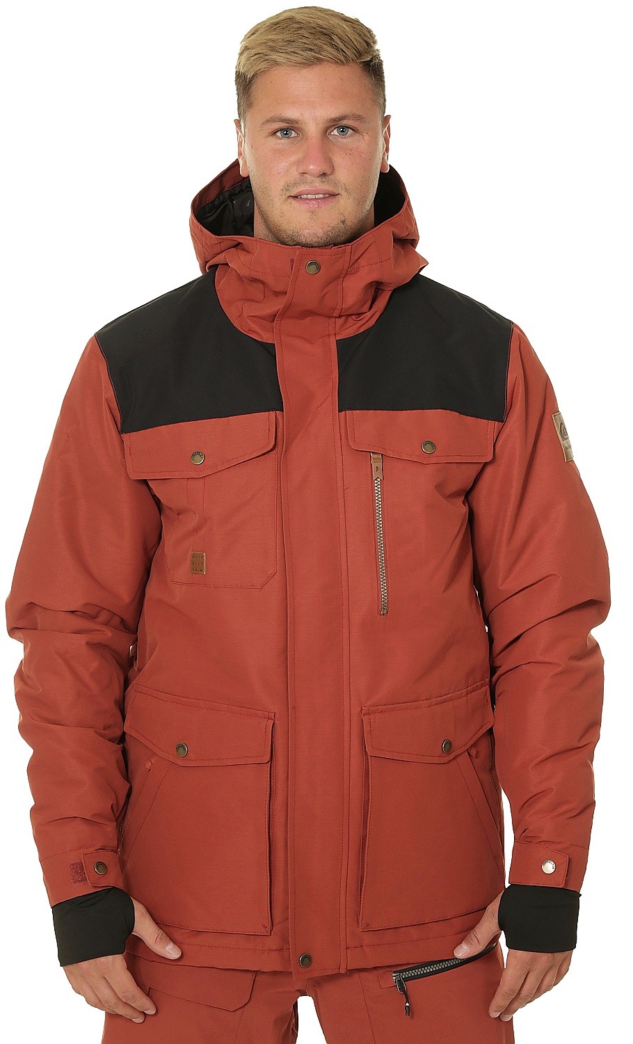 kurtka Quiksilver Raft - RQJ0/Barn Red
