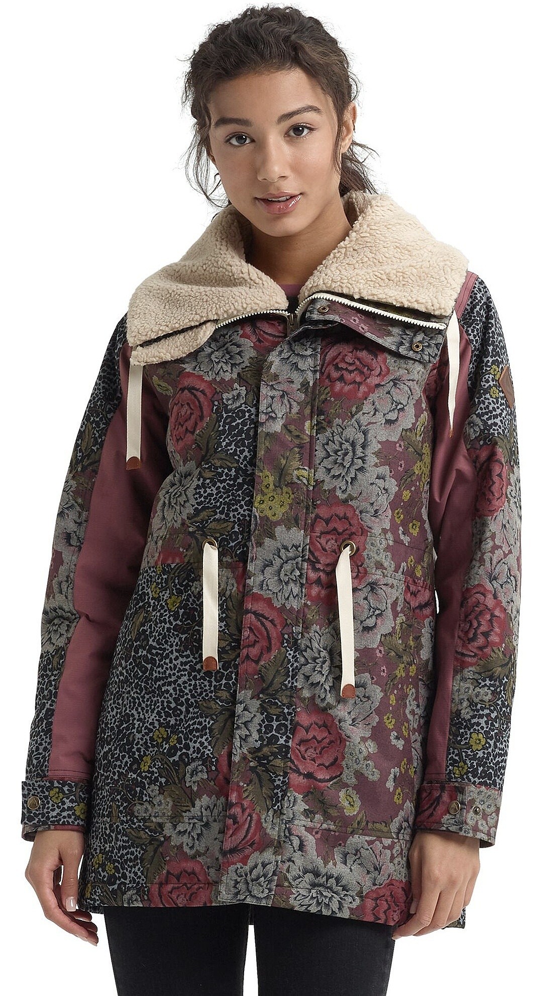 burton leopard print jacket