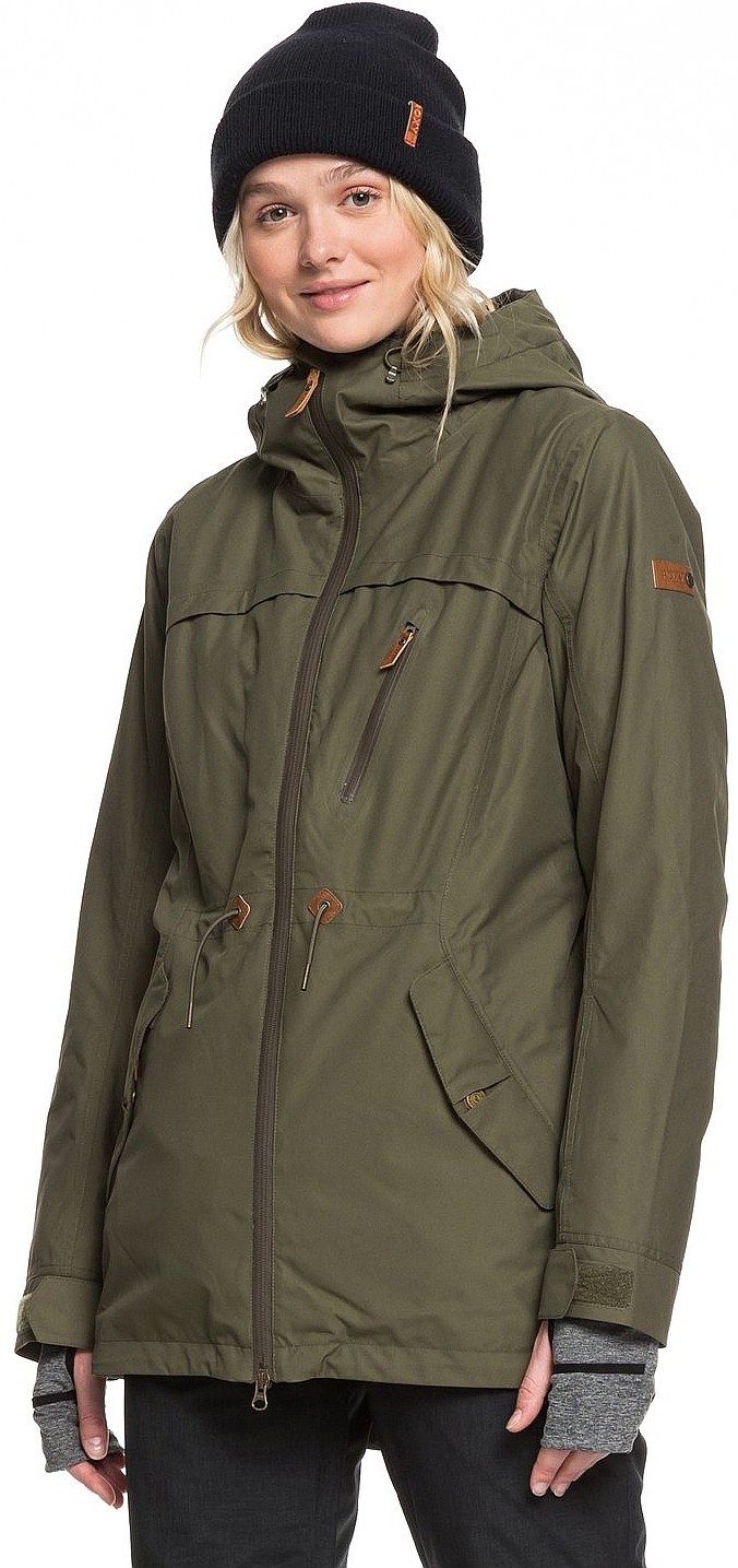 roxy army green jacket