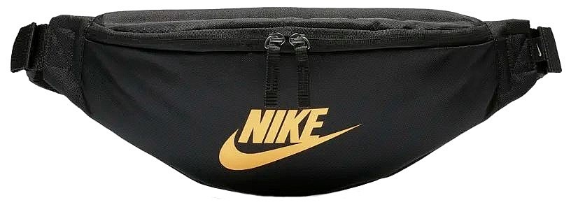 nike black and gold fanny pack