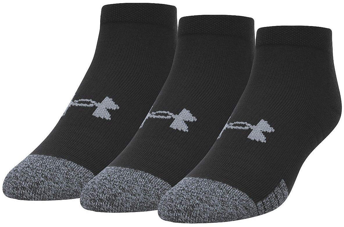 Socken Under Armour Heatgear Locut 3 Pack - 001/Black/Black/Black