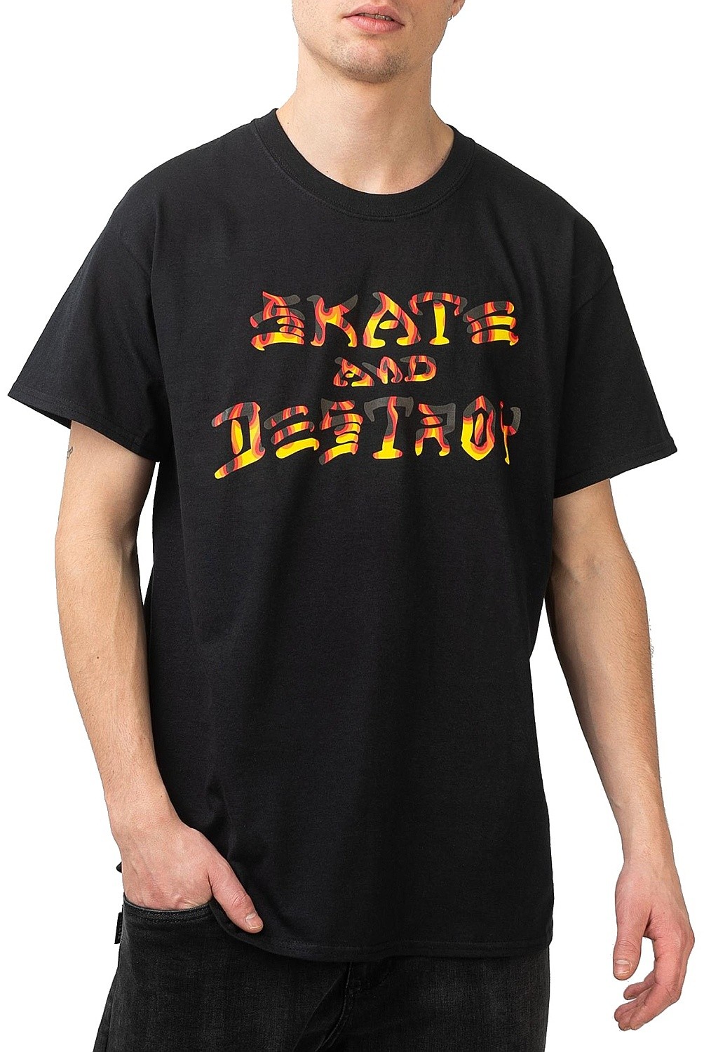рубашка Thrasher Skate And Destroy BBQ - Black - men´s