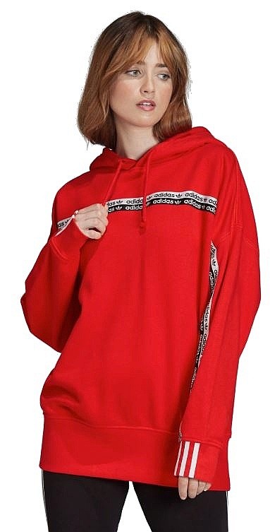 red adidas zip up hoodie womens