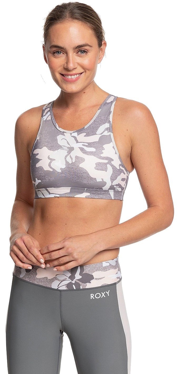 podprsenka Roxy Lets Dance Printed - SZCH/Charcoal Heather Darwin S