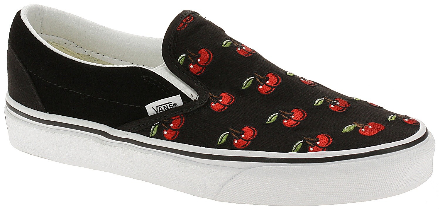 slip on cherry vans