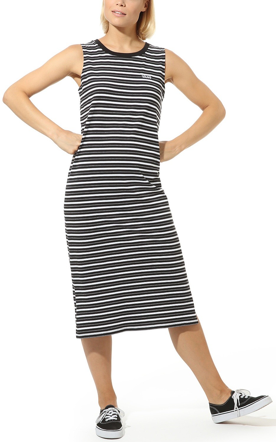 rochie Vans Mini Check Midi - Black - women´s