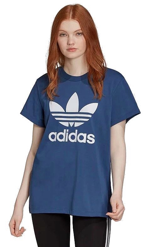 tričko adidas Originals Boyfriend Trefoil - White