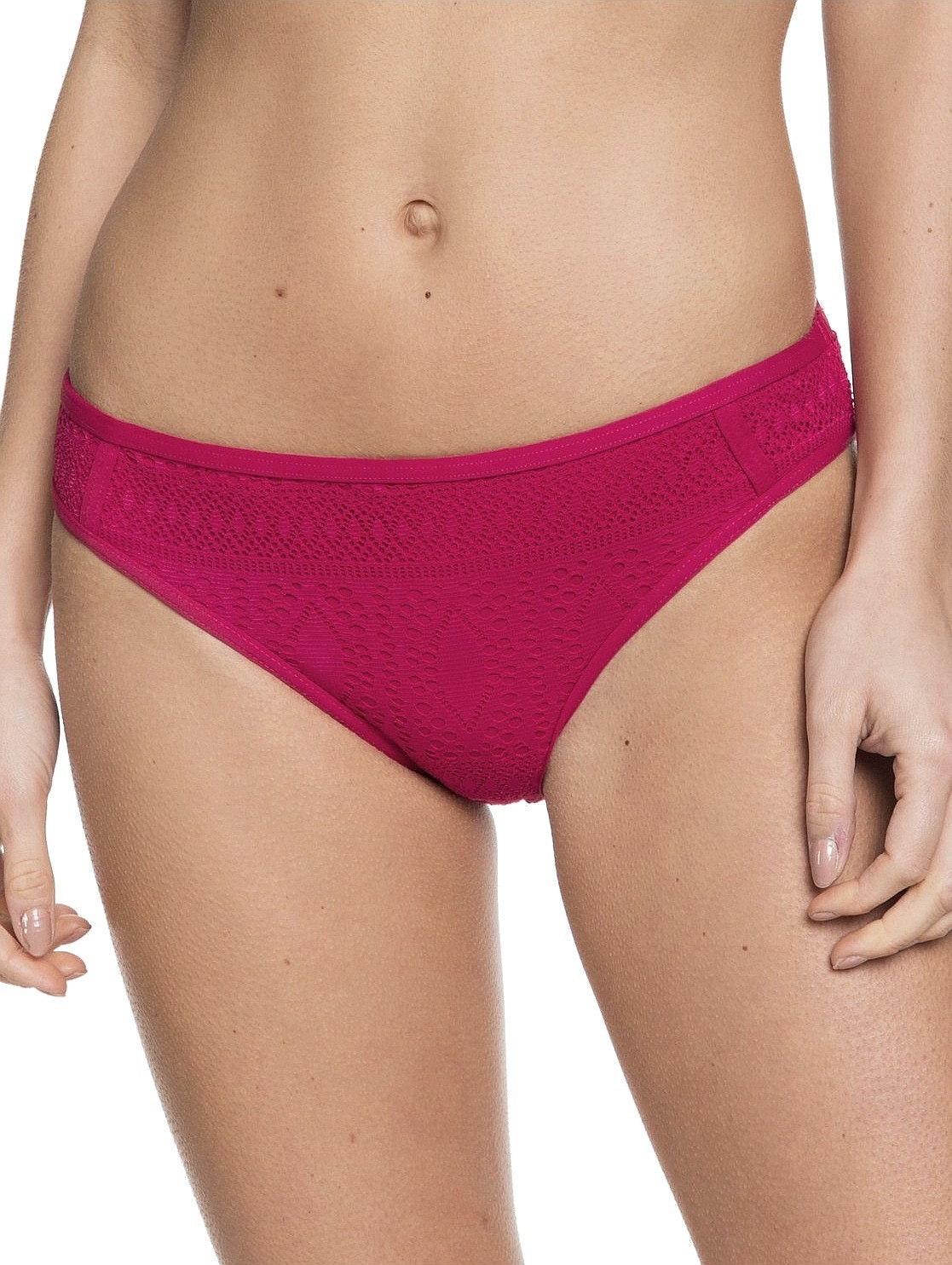 strój kąpielowy Roxy Sweet Wildness Full Bottom - MQT0/Cerise