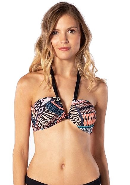 купальник Rip Curl Sunshine Patchwork Bandeau - Black - women´s