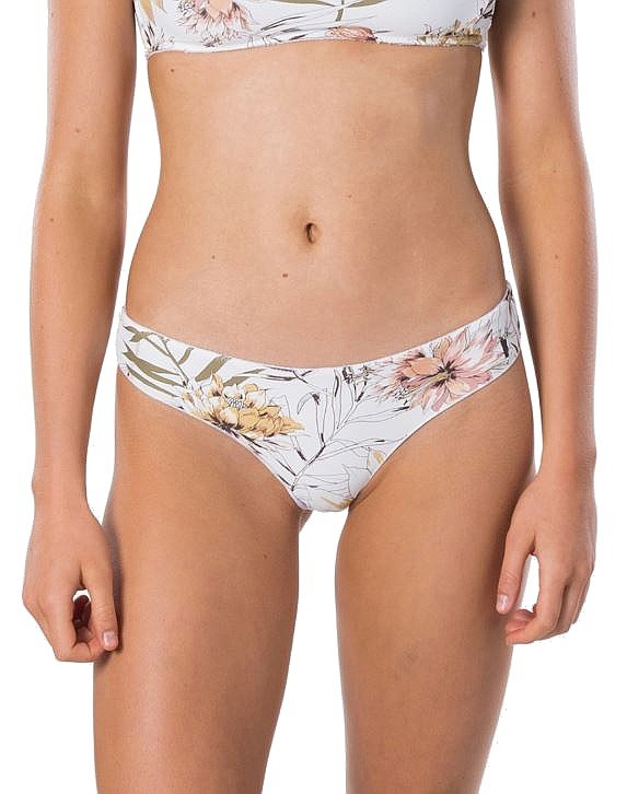 купальник Rip Curl Playa Blanca Ruched Cheeky - White - women´s