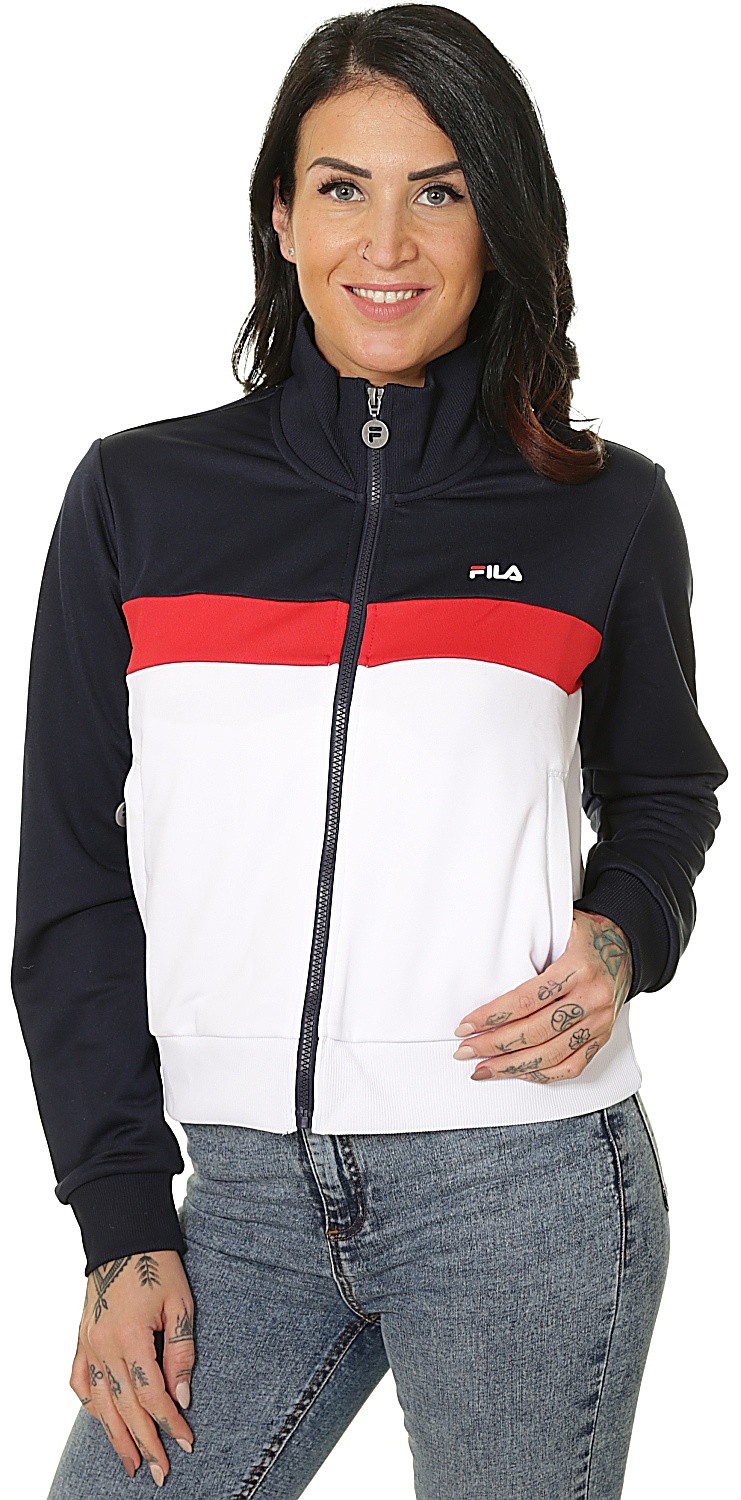кофта Fila Samah Zip - Black Iris/True Red/Bright White - women´s