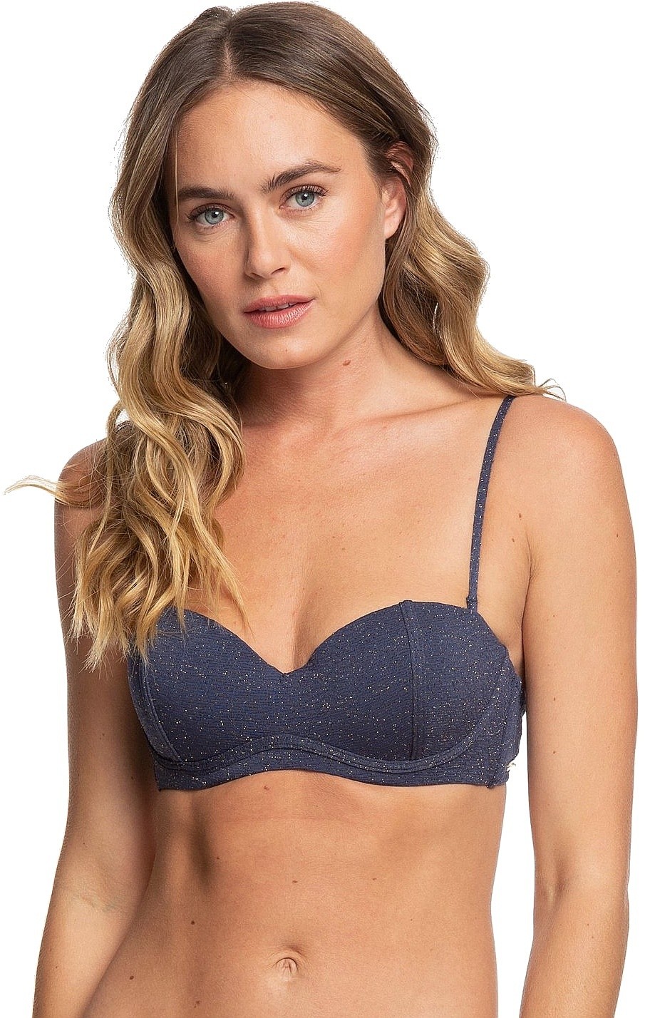 Badeanzug Roxy Gorgeous Sea Molded Bandeau - BSP0/Mood Indigo - women´s