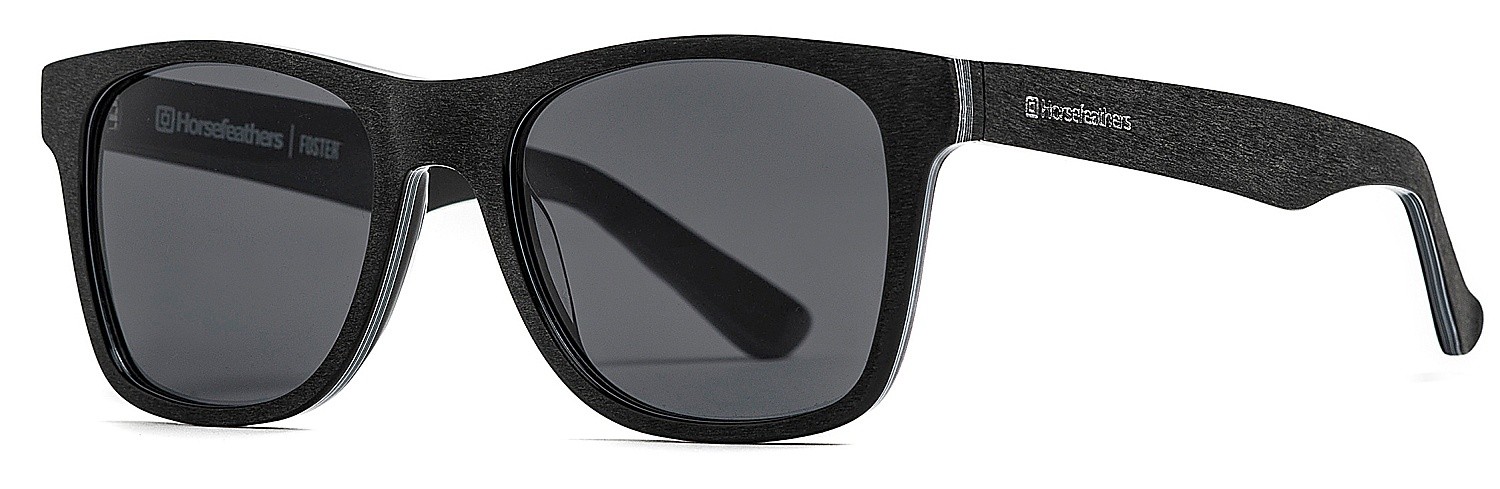 des lunettes Horsefeathers Foster - Brushed Black/Gray/Polarized