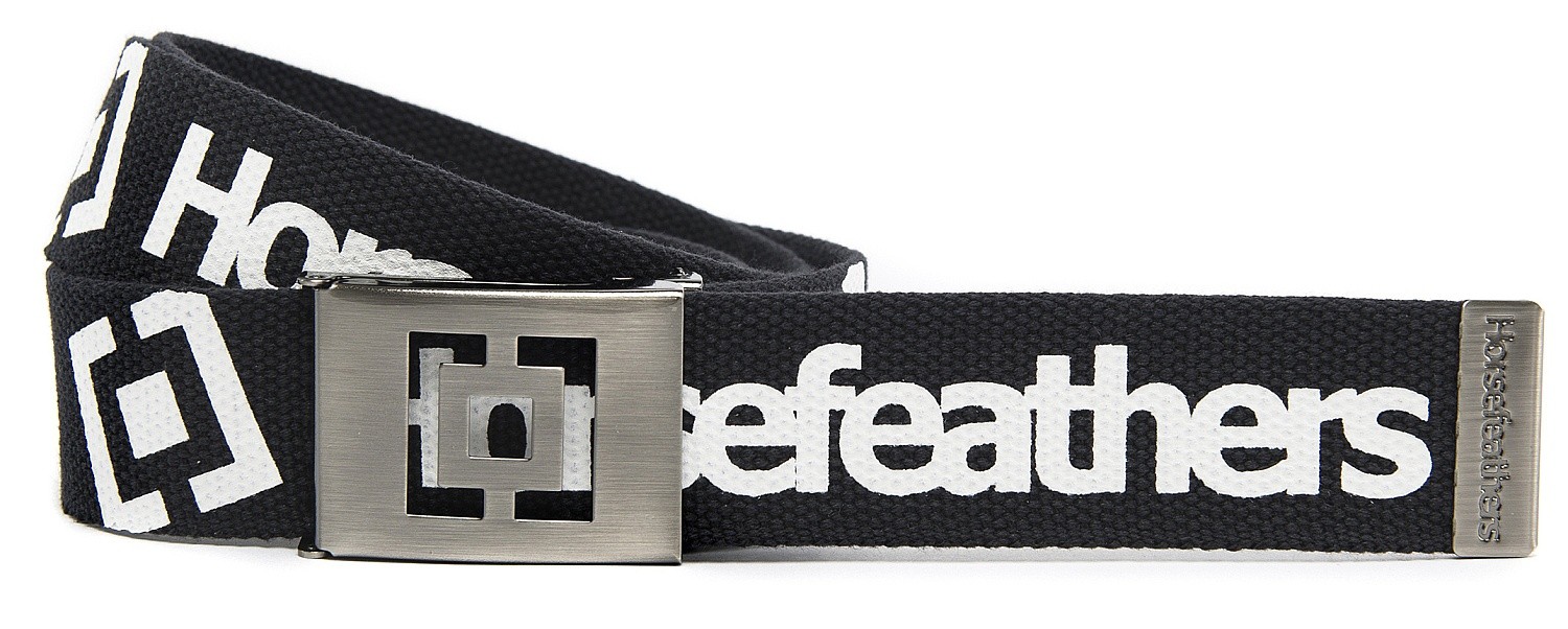 ceinture Horsefeathers Idol - Black/White - men´s