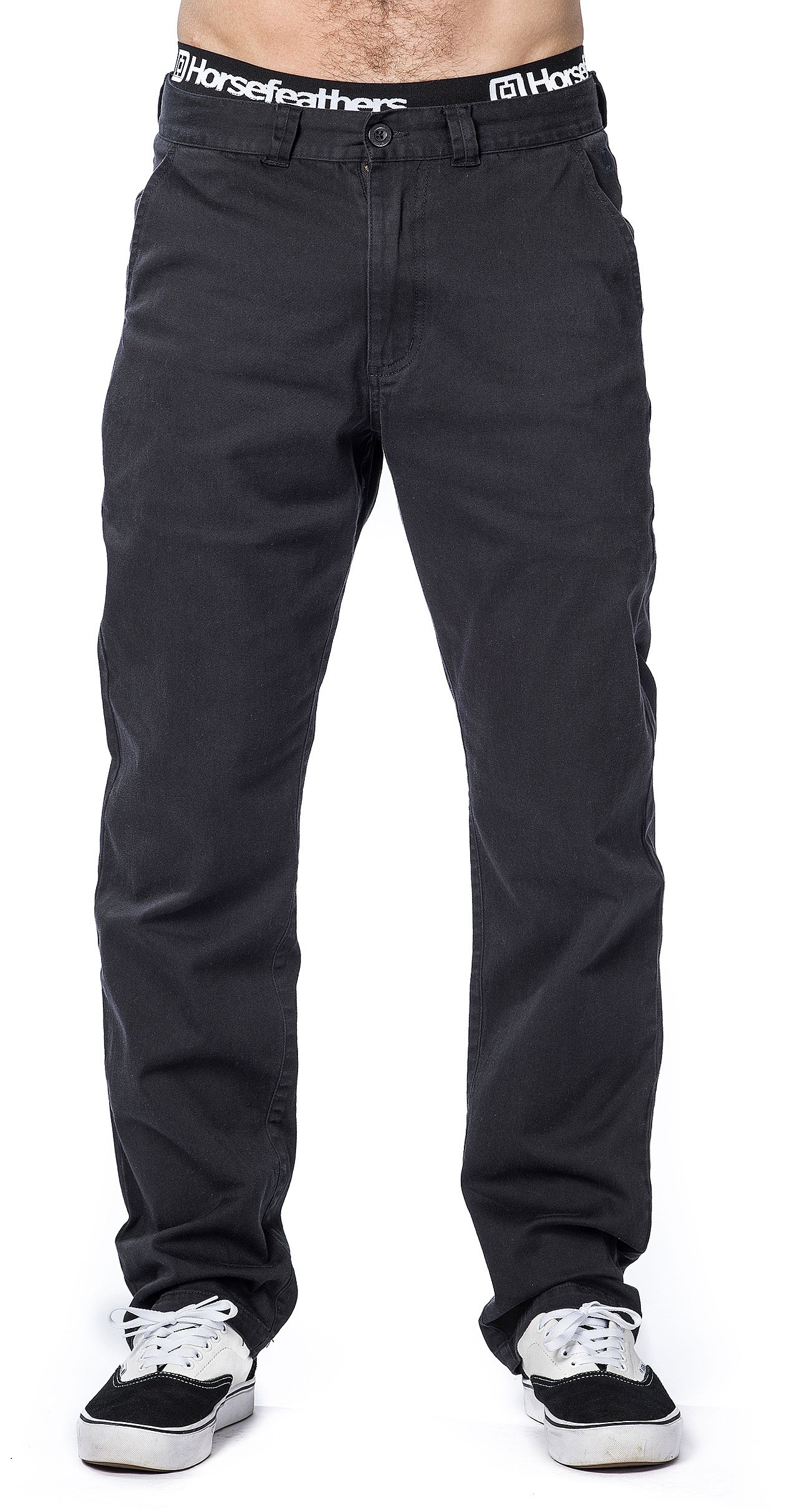 byxa Horsefeathers Macks - Black - men´s