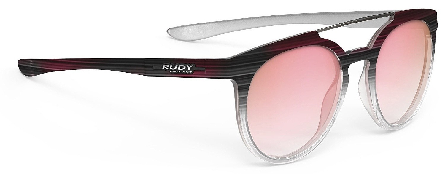 des lunettes Rudy Project Astroloop - Black Coral Gloss/Pink Laser Deg