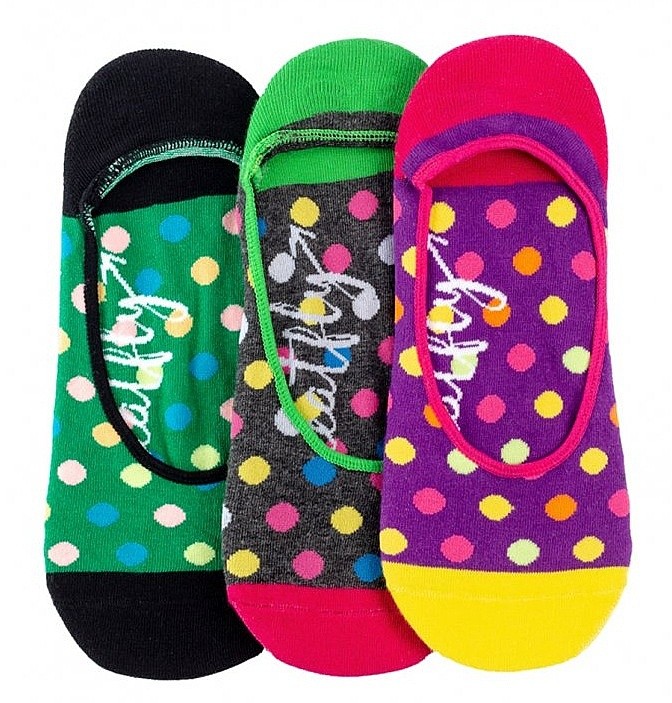 skarpetki Meatfly Low 3 Pack - B/Big Dots 1