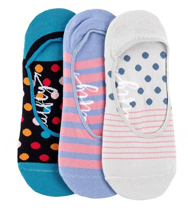 chaussettes Meatfly Low 3 Pack - I/Blue - women´s