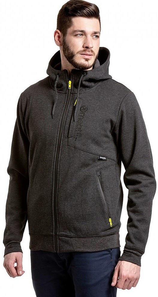 sweat-shirt Meatfly Lightyear 2 Zip - A/Heather Black - men´s