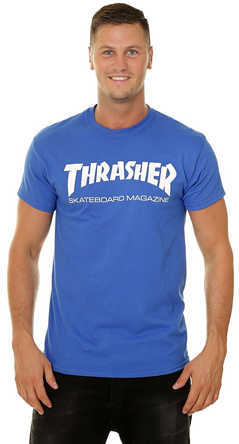 tričko Thrasher Skate Mag - Royal Blue