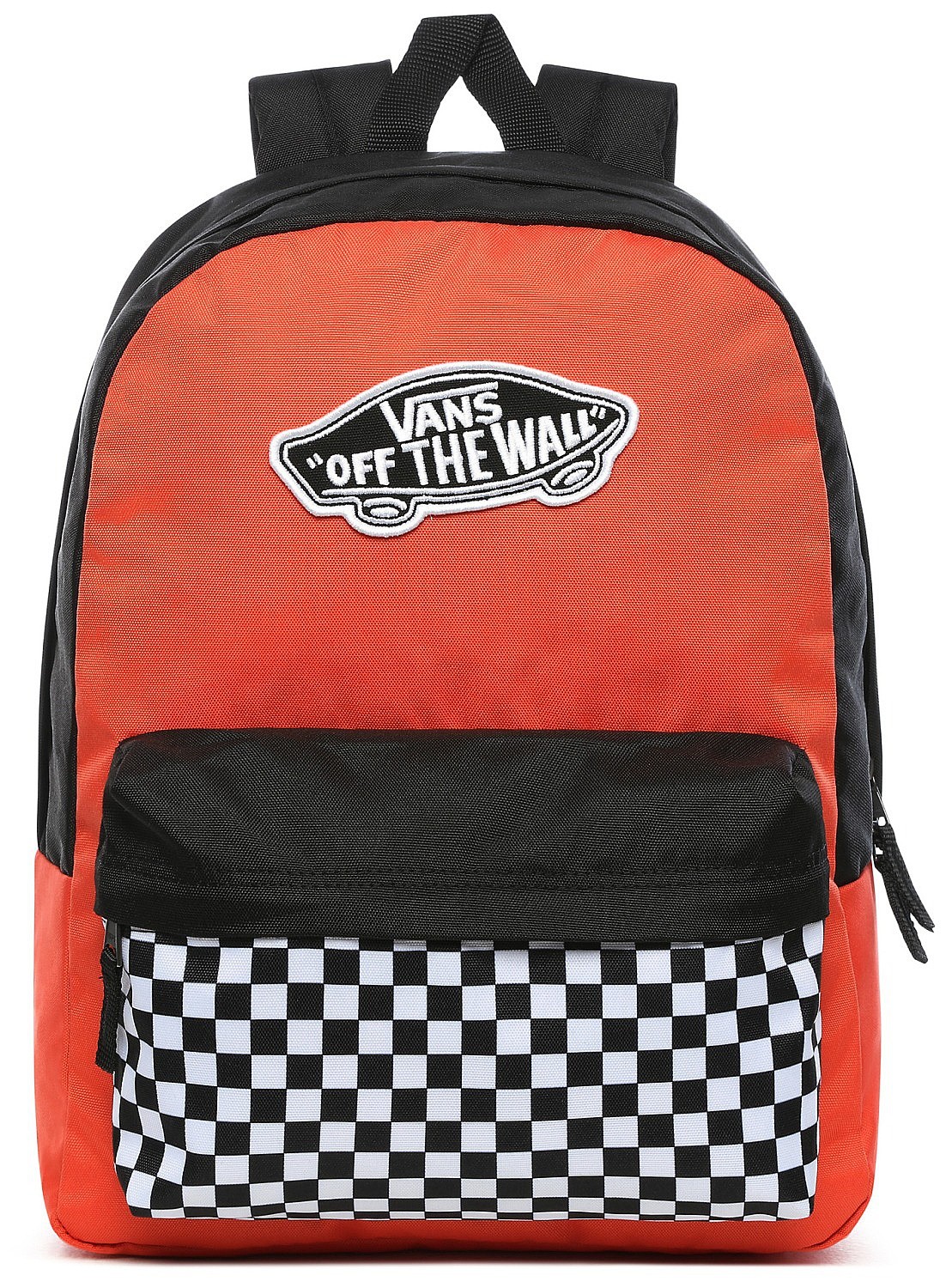 red vans checkered backpack