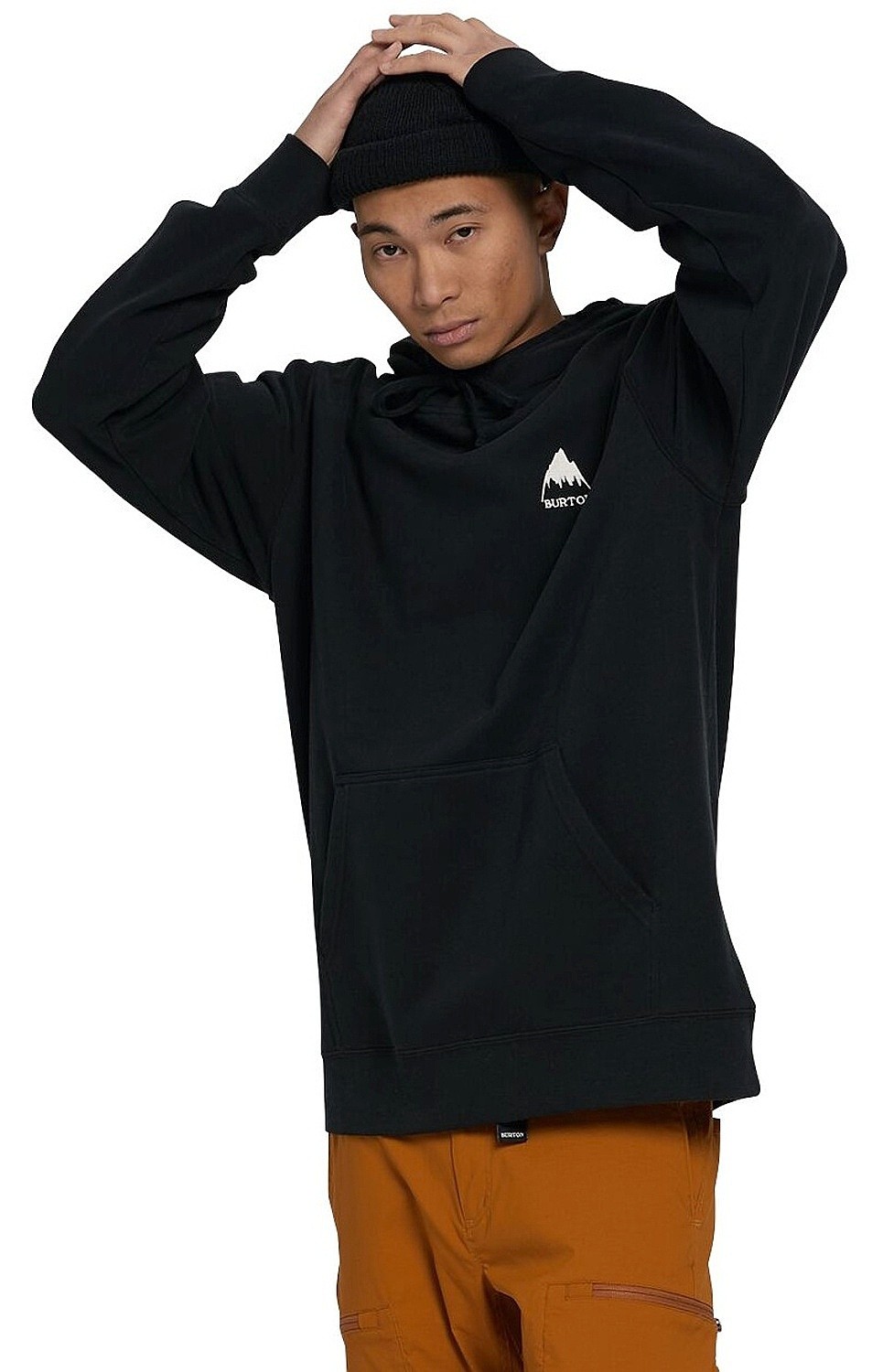 felpa Burton Mountain Pullover - True Black - men´s