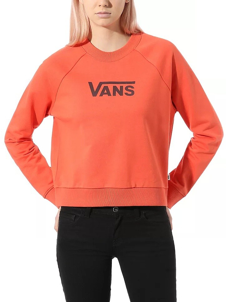 sweat-shirt Vans Flying V FT Boxy Crew - Paprika - women´s