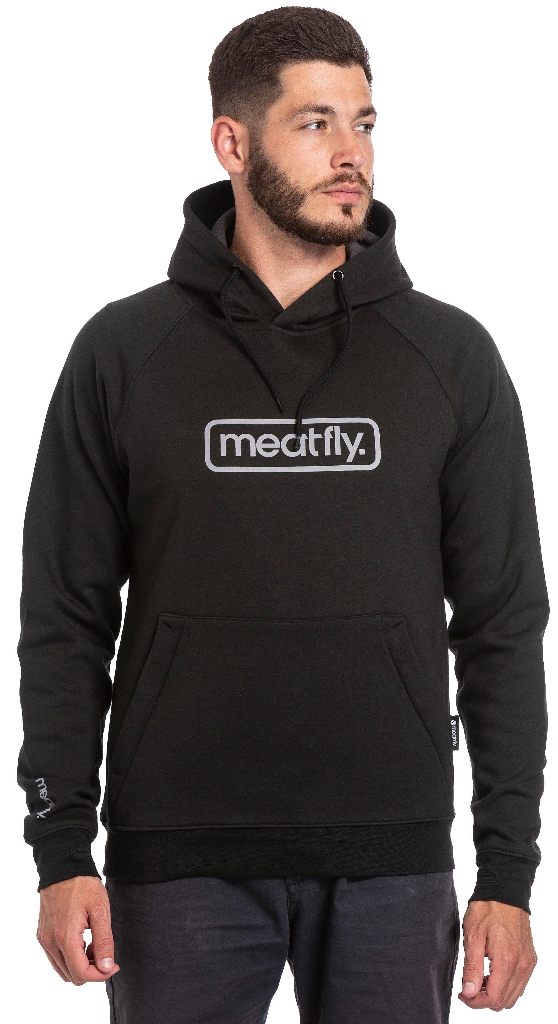 Sweatshirt Meatfly Gravel - A/Black - men´s
