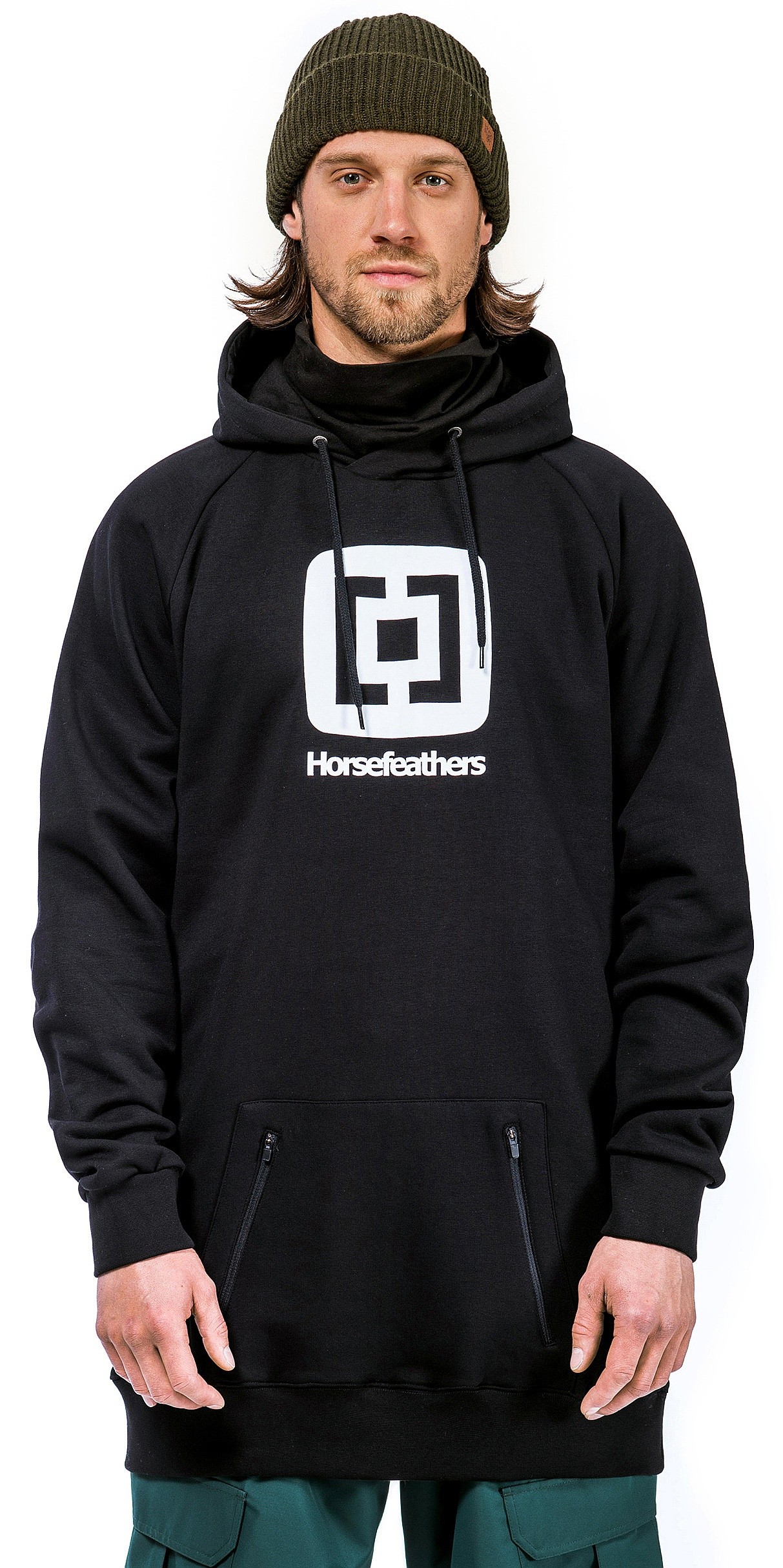 кофта Horsefeathers Sherman Long - Black - men´s