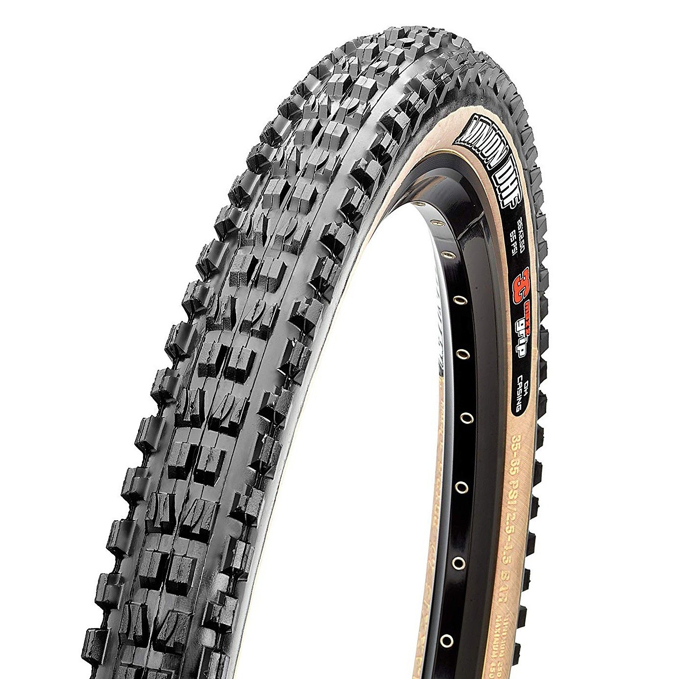 pneu de vélo Maxxis Minion DHF Front Kevlar 29"x2.50" WT EXO T.R. Skin - Black/Skinwall