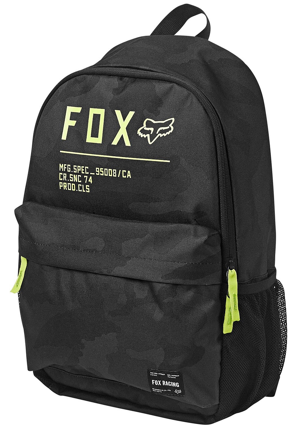 fox laptop backpack black