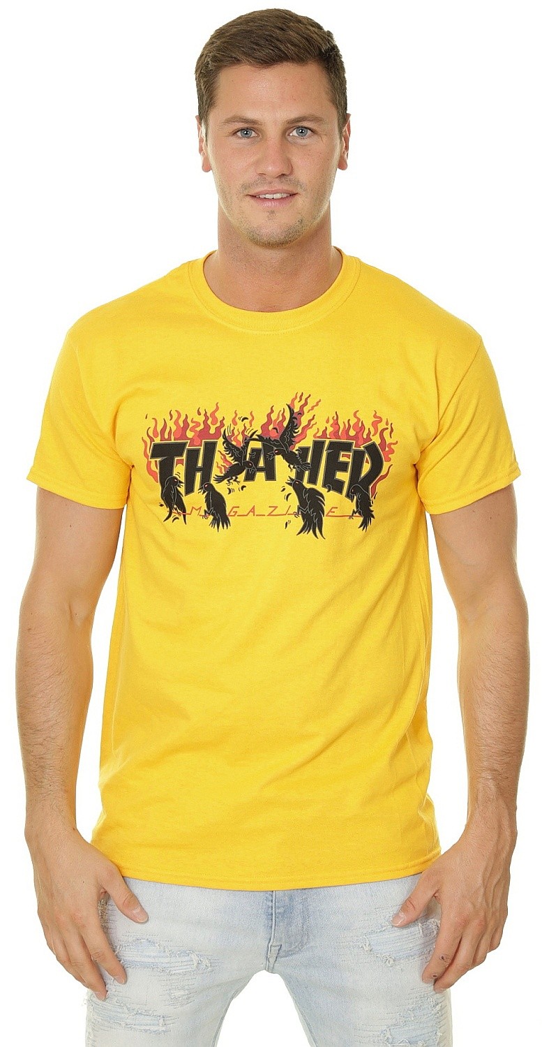 shirt Thrasher Crows - Gold - men´s