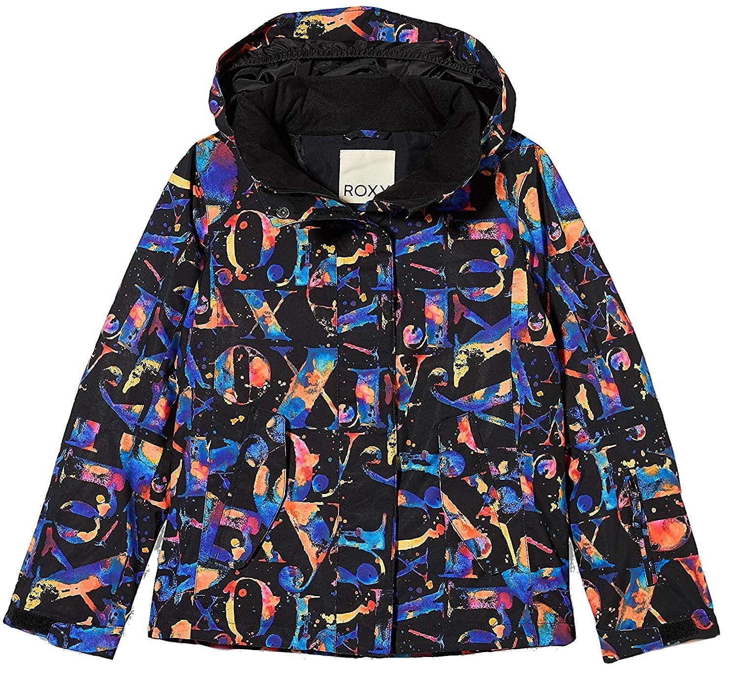 jacket Roxy Jetty - KVM8/True Black Magic Carpet - girl´s