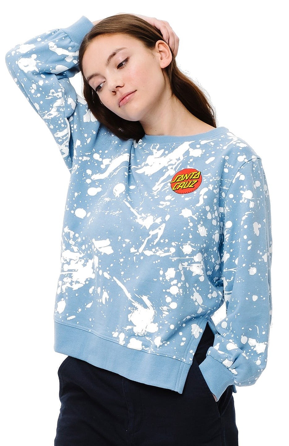 sudadera Santa Cruz Kit Crew - Blue/White - women´s - blackcomb-shop.eu